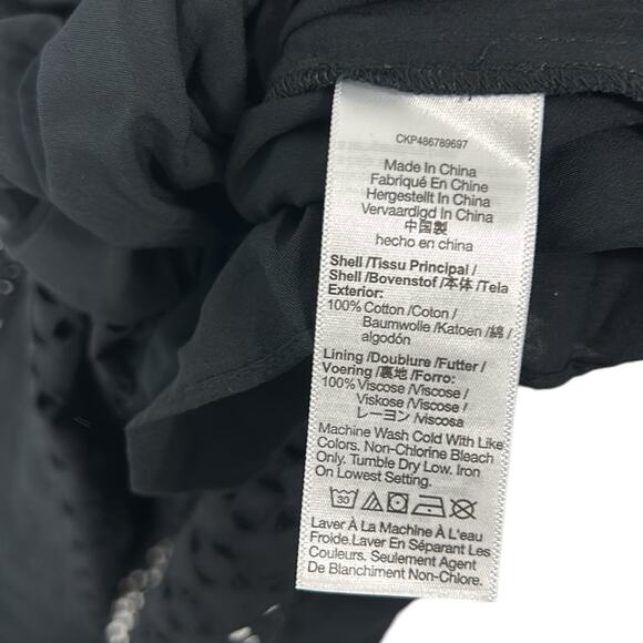 Madewell Eyelet V-Neck Maxi Dress Black Women’s Sizes 6 - Picture 8 of 15